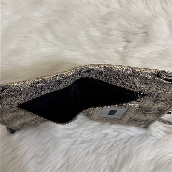 HOBO Leanne Snake Embossed Crossbody Bag Glam Leather - Picture 8 of 15